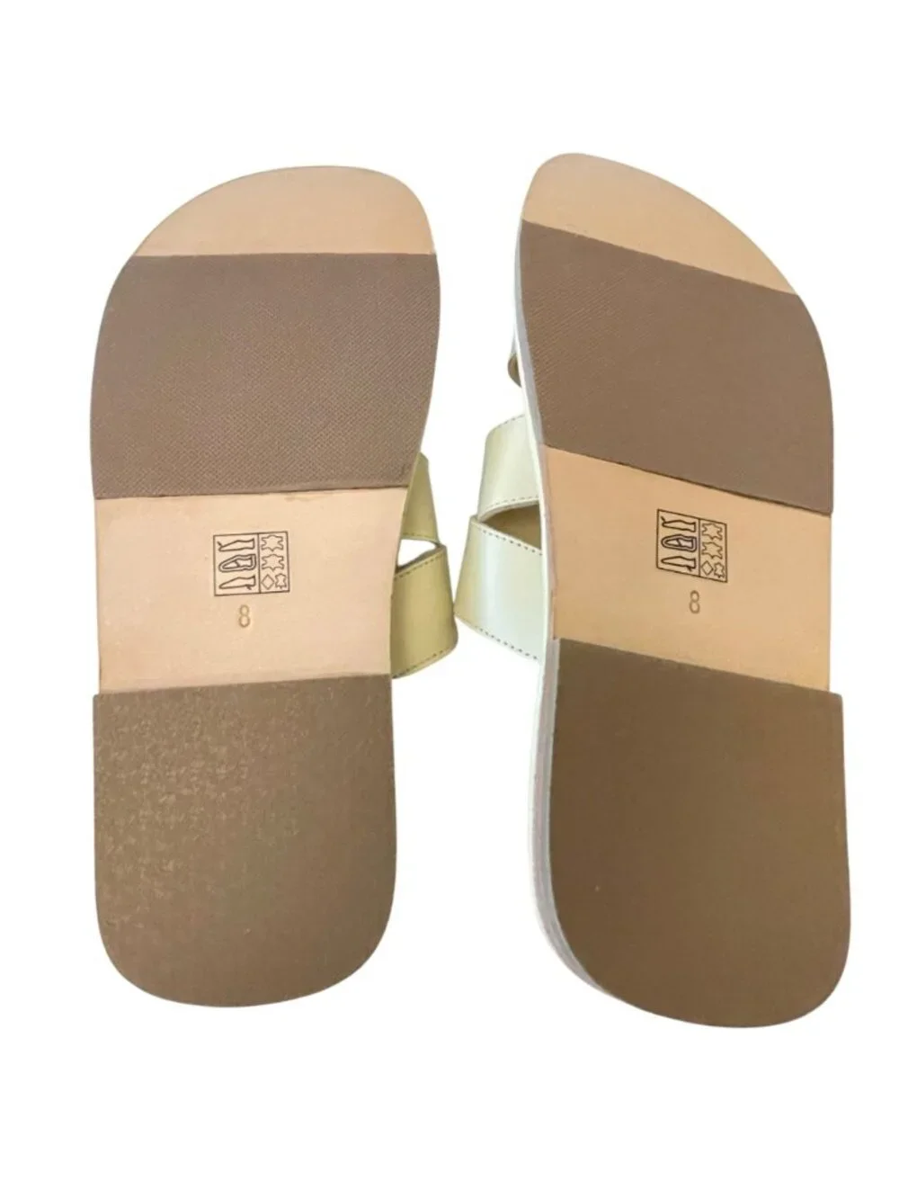 Free People Sloan Buckle Sandals Buttermilk Shoes Size 8 NEW
